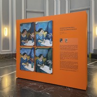 Pechstein-Projekt »Frau in Blau am Tisch«