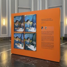 Pechstein-Projekt »Frau in Blau am Tisch«